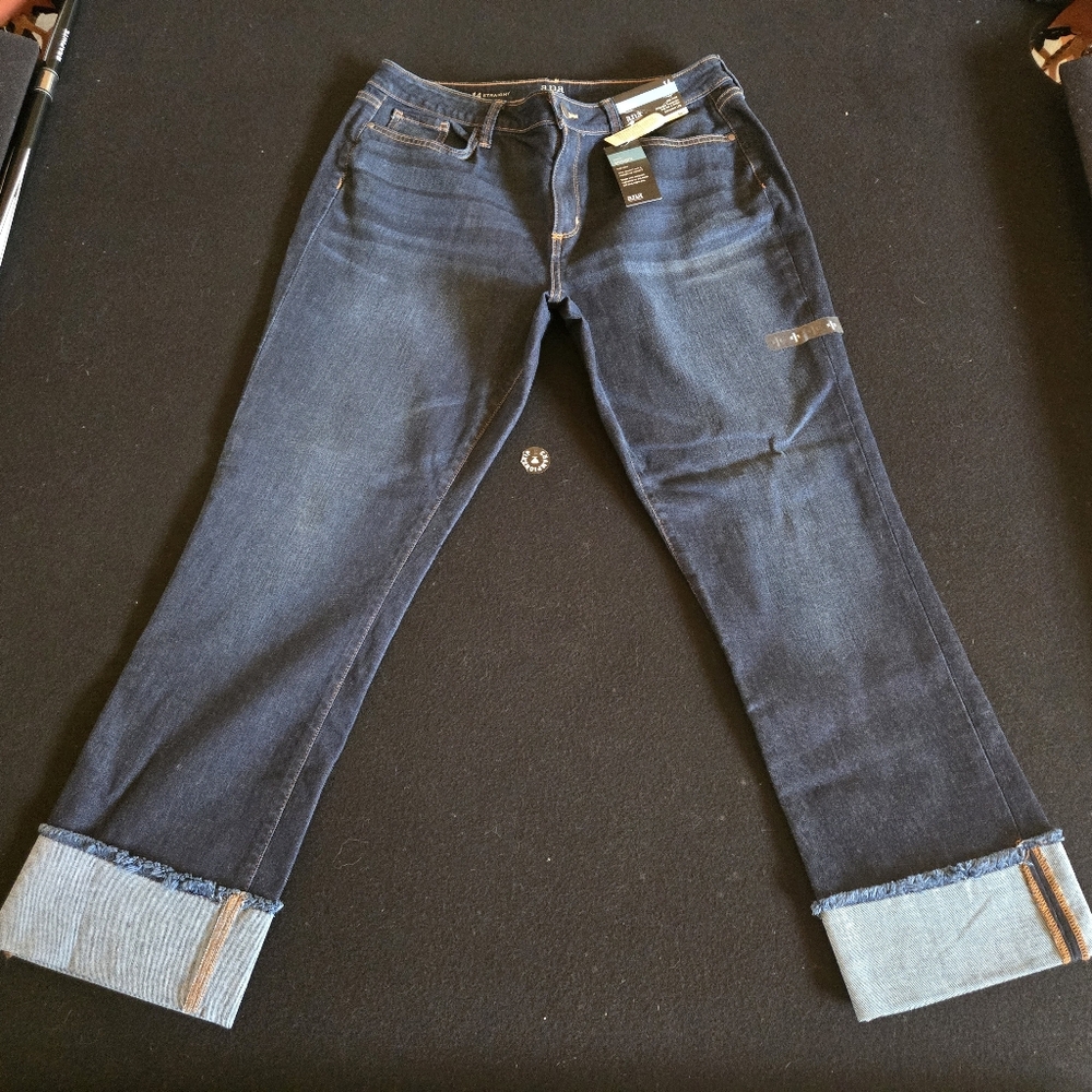 A.N.A Straight Leg Ankle Sz 14 Blue Jeans NWT